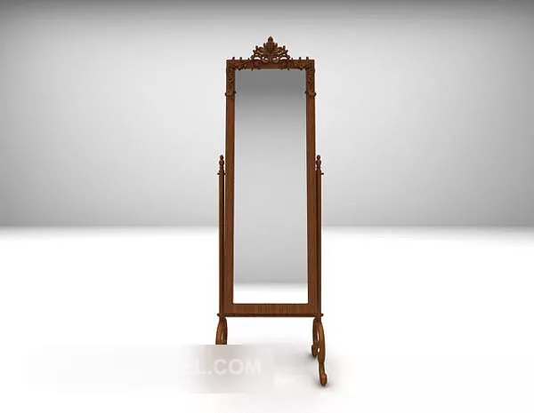 Vertical Rectangle Mirror 3d model