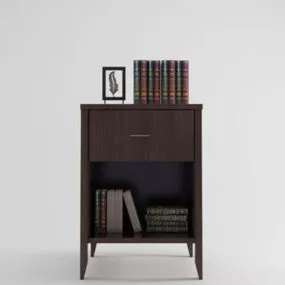 Brown Wood Furniture 3d model