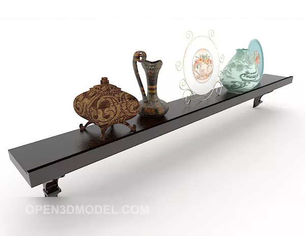 Brown Home Showcase 3d model Brown Home Showcase 3d model
