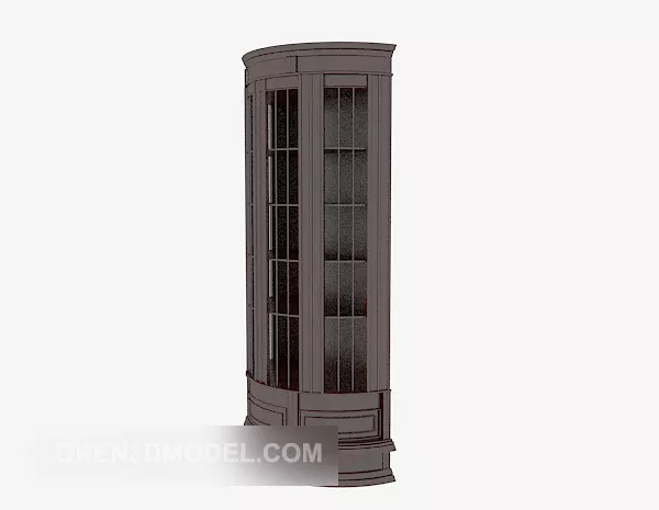Brown Showcase 3d model Brown Showcase 3d model