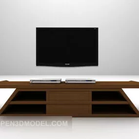 Modern Brown Tv Cabinet Furniture 3d model