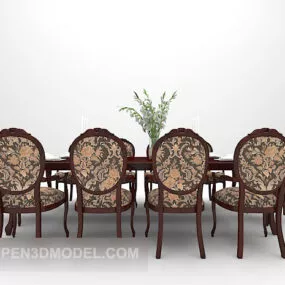Vintage Brown Table Appreciation 3d model