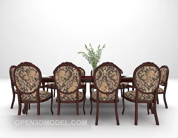 Vintage Brown Table Appreciation 3d model Vintage Brown Table Appreciation 3d model