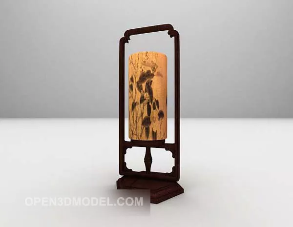 Brown Wall Lamp Chinese Retro Style 3d model Brown Wall Lamp Chinese Retro Style 3d model