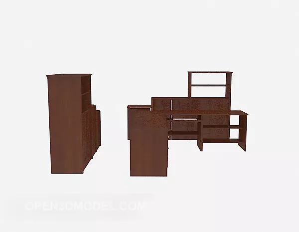 Locker Room With Shelf 3d model