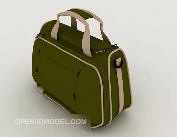 Brown Handbag Leather 3d model Brown Handbag Leather 3d model