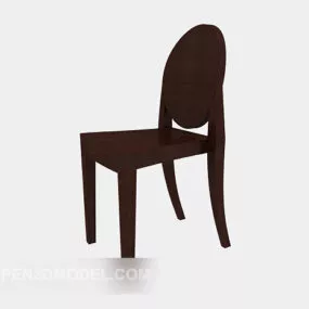 Brown Home Dining Chair 3d model