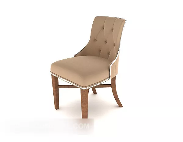 Brown Home Lounge Chair 3d model Brown Home Lounge Chair 3d model