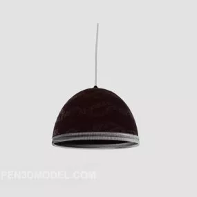 Brown Lampshade Type Chandelier 3d model
