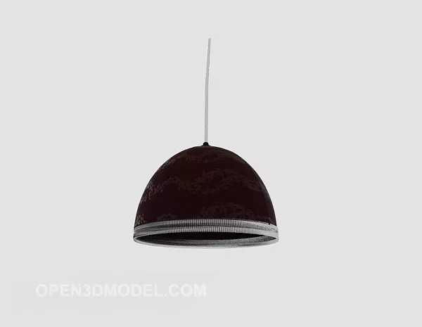 Brown Lampshade Type Chandelier 3d model Brown Lampshade Type Chandelier 3d model