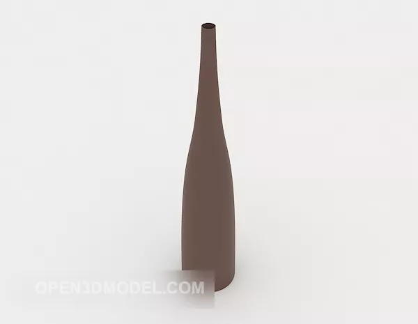 Brown Minimalist Vase 3d model Brown Minimalist Vase 3d model