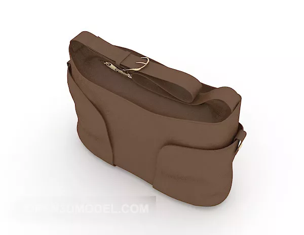 Old Leather Briefcase 3d model