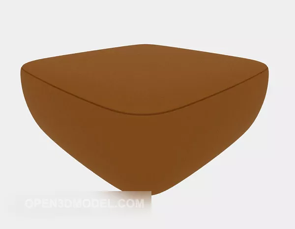 Brown Simple Sofa Stool 3d model Brown Simple Sofa Stool 3d model