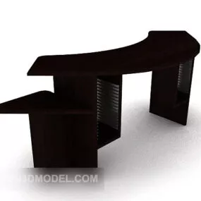 Brown Wooden Small Shift 3d model