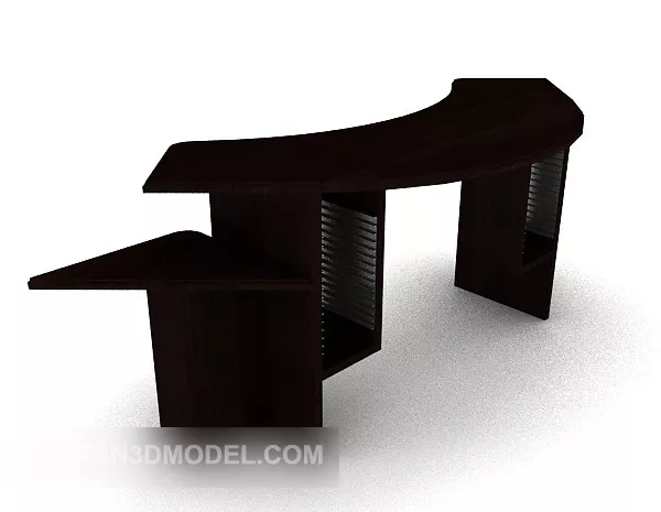 Brown Wooden Small Shift 3d model Brown Wooden Small Shift 3d model