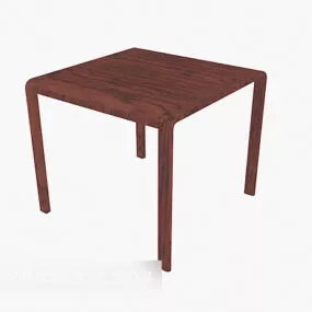 Brown Sofa Side Table 3d model