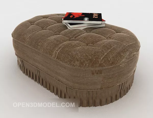 Brown Soft Bag Sofa Stool 3d model Brown Soft Bag Sofa Stool 3d model