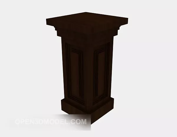 Marble Column Base 3d model