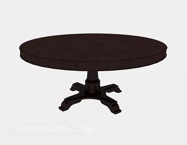 Brown Solid Wood Home Side Table 3d model Brown Solid Wood Home Side Table 3d model