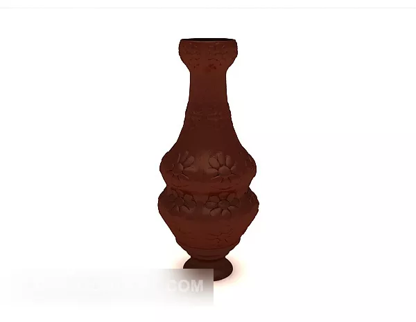 Brown Solid Wood Ornament Furniture 3d model Brown Solid Wood Ornament Furniture 3d model