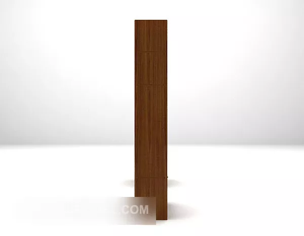 Brown Wood Screen Decoration 3d model Brown Wood Screen Decoration 3d model