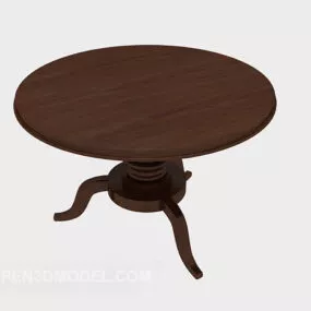 Brown Wood Table 3d model