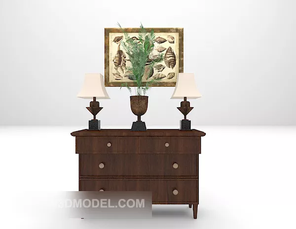 Modern Office Hall Ceiling Decoration 3d model