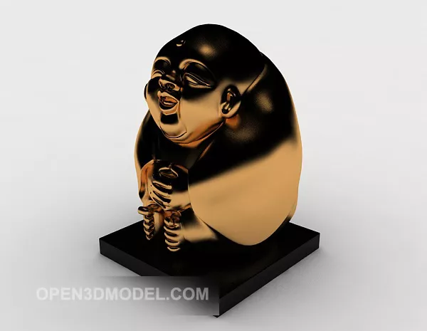 Ancient Statue European Man 3d model