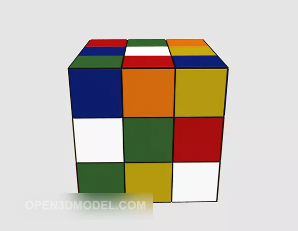 Rubik Block 3d model Rubik Block 3d model