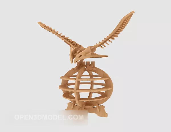 Eagle Sculpture Statue 3d model