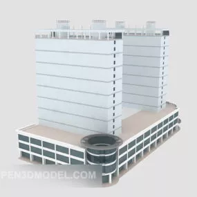 Office Glass Building Architecture 3d model