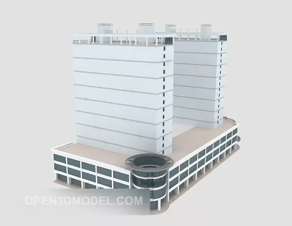 Office Glass Building Architecture 3d model Office Glass Building Architecture 3d model