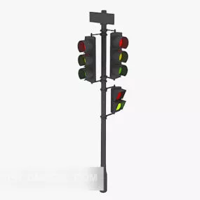 Bus Signal Light 3d model