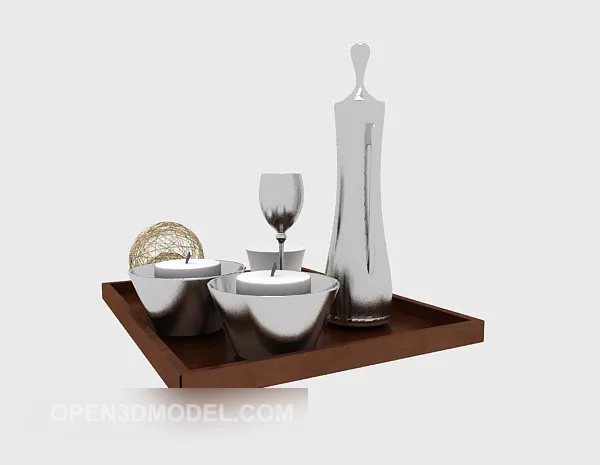 Simple Candle Sconce 3d model