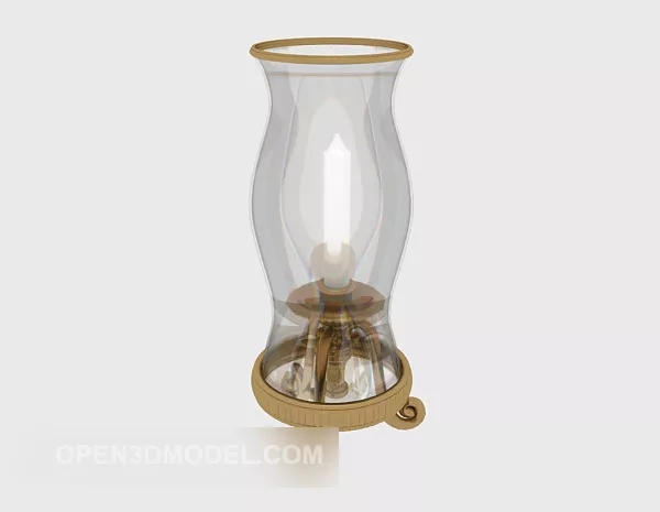 Candle Light Brass Arm 3d model Candle Light Brass Arm 3d model