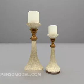 Classic Candlestick Lamp Furniture 3d model