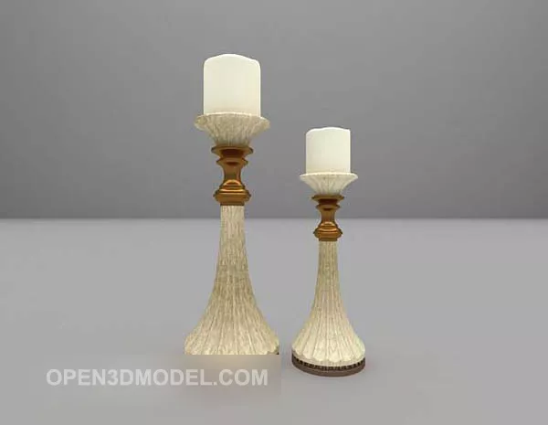 Candlestick Round Stand 3d model