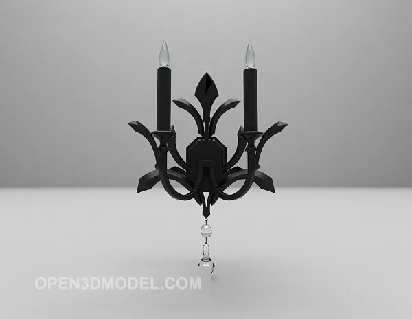 Candlestick Light With Dog Shape Stand 3d model