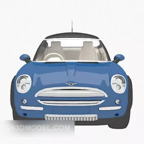 Blue Painted Car 3d model