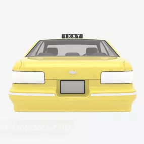 Taxi Car Yellow Painted 3d model