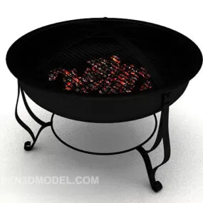 Outdoor Metal Oven 3d model
