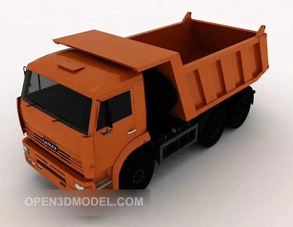 Low Poly Garbage Truck 3d model