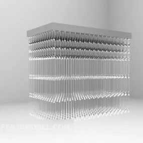 Cascading Glass Chandelier Lighting 3d model