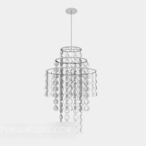 Cascading Long Chandelier 3d model