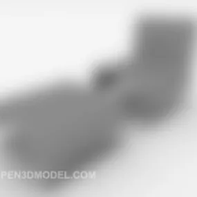 Casual Modern Single Sofa Furniture 3d model