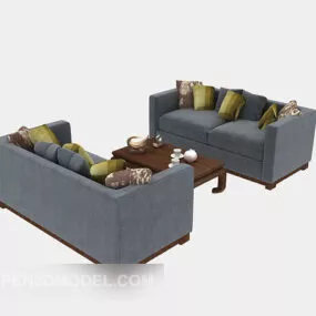 Casual Multi-seaters Sofa 3d model