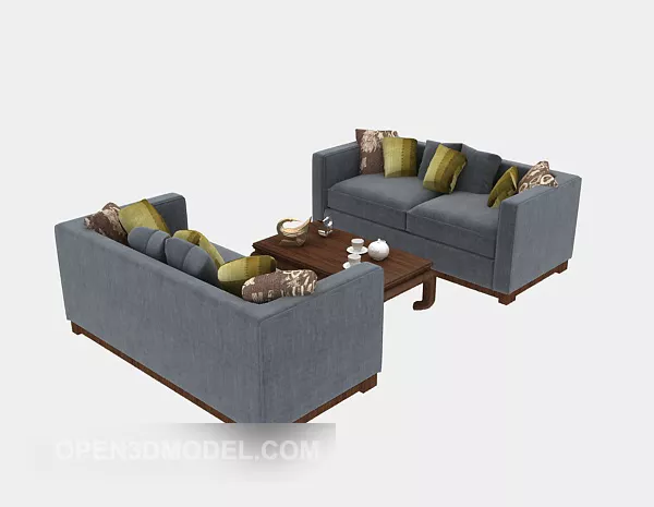 Casual Multi-seaters Sofa 3d model Casual Multi-seaters Sofa 3d model