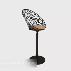 Casual Style High Chair 3d model