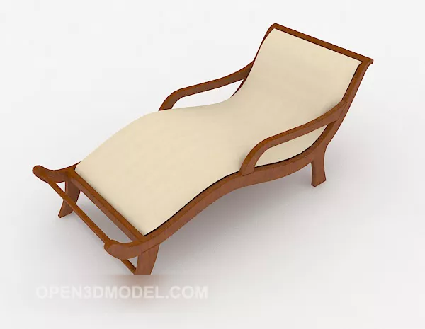 Casual Wood Minimalist Lounge Chair 3d model Casual Wood Minimalist Lounge Chair 3d model