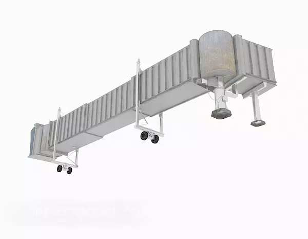 Curved Pipe Rail Street Equipment 3d model